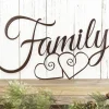 Family Metal Sign, Metal Wall Art, Family Sign, Metal Wall Decor, Hearts, Family Wall Art, Wall Hanging, Metal Sign