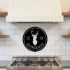 Family Name Deer Head Sign,deer Hunter Gift, Deer Camp Sign, Deer Name Metal Sign, Fathers Day Gift, Metal Sign For Camp, Cabin Metal Sign,