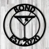 Personalized Bar Theme Sign,custom Bar Theme Sign,drink Sign,metal Family Name Sign For Bar, Martini Lover Gift,last Name Sign,whiskey Decor