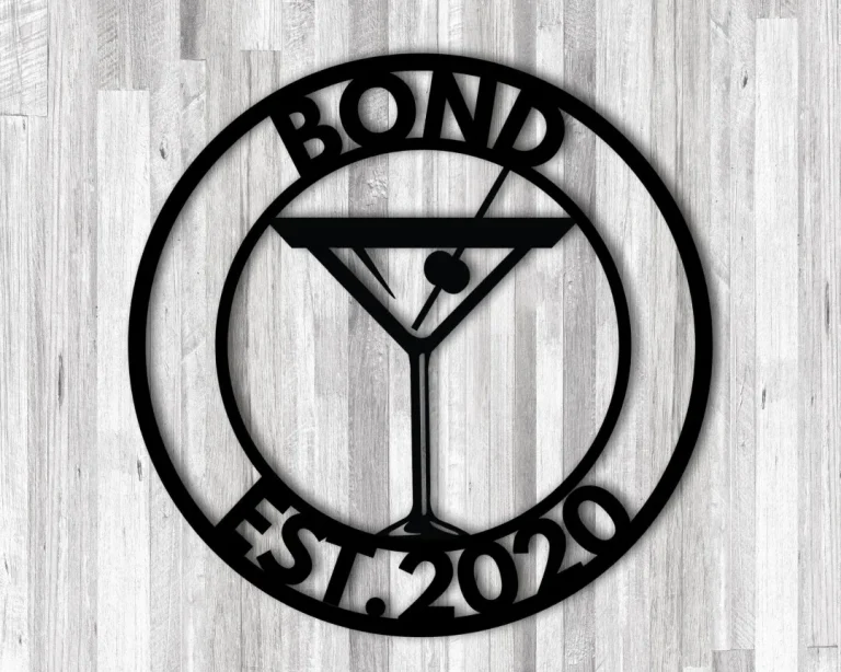 Personalized Bar Theme Sign,custom Bar Theme Sign,drink Sign,metal Family Name Sign For Bar, Martini Lover Gift,last Name Sign,whiskey Decor