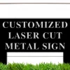 Custom Metal Yard Sign With Stakes, Personalized Yard Signs For Outside, Custom Yard Sign, Metal Lawn Sign, Custom Garden Metal Sign