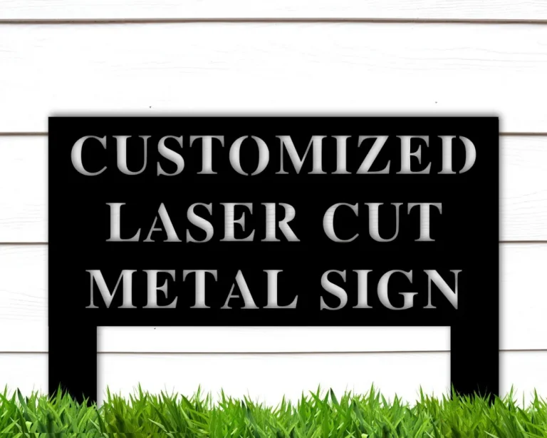 Custom Metal Yard Sign With Stakes, Personalized Yard Signs For Outside, Custom Yard Sign, Metal Lawn Sign, Custom Garden Metal Sign