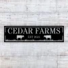 Personalized Farmhouse Metal Sign, Custom Farm Sign, Farmhouse Decor, Farm Barn Metal Sign, Custom Farm Name Metal Sign, Family Last Name