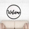 Welcome Metal Word, Outdoor Welcome Sign, Wedding Welcome Sign, Housewarming Gift, Realtor Closing Gift, Welcome Word Wall Art