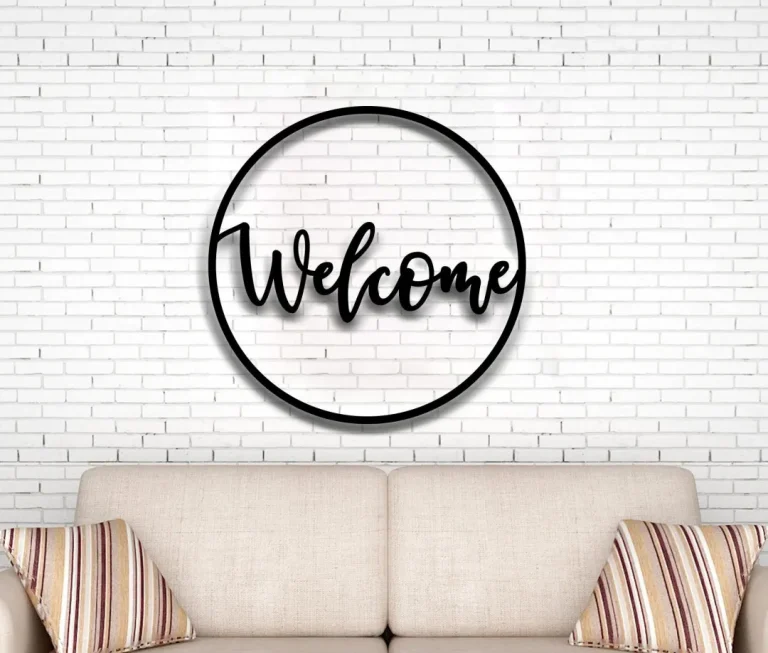 Welcome Metal Word, Outdoor Welcome Sign, Wedding Welcome Sign, Housewarming Gift, Realtor Closing Gift, Welcome Word Wall Art