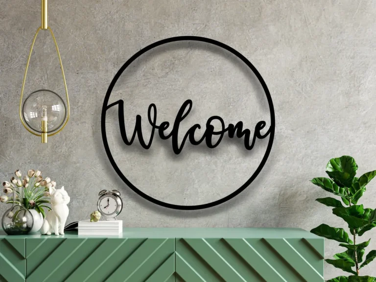 Welcome Metal Word, Outdoor Welcome Sign, Wedding Welcome Sign, Housewarming Gift, Realtor Closing Gift, Welcome Word Wall Art