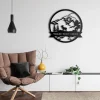 Metal Wall Art, Personalized Mountain, Tree Wall Art, Metal Family Name Sign, Metal Wall Decor, Aries Wall Decor