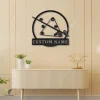 Personalized Billiards Metal Wall Art, Monogram Metal Signs, Billiard Club Sign, Billiard Room Decor, Best Gift Ever