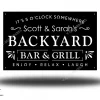 Personalized Outdoor Backyard Custom Sign | Custom Metal Patio Sign | Custom Metal Pool Sign | Custom Metal Backyard Sign