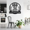 Personalized Floral Hot Air Balloon Metal Sign, Hot Air Balloon Metal Wall Art, Housewarming Outdoor Metal Sign, Hot Air Balloon Gifts,