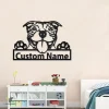 Personalized American Pit Bull Metal Sign, American Pit Bull Metal Wall Art, Dog Metal Sign, American Pit Bull Lover Gift, Dog Lover Gift
