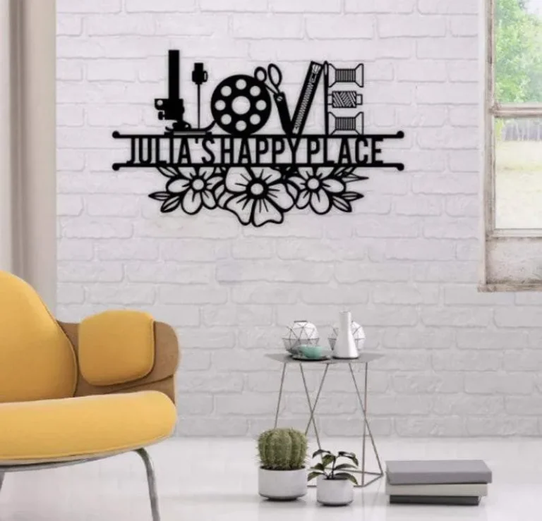 Metal Sewing Sign, Sewing Room Sign, Sewing Room Decor, Seamstress Gift, Quilting Room Sign Craft Room Sign Sewing Machine Sign
