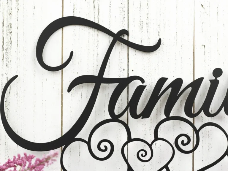 Metal Family Sign, Metal Wall Art, Metal Signs, Hanging Metal Sign