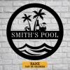 Personalized Pool Signs, Swimming Pool Decor, Sign For Pool Decor For Outside, Pool Signs For Outdoor Personalized, Pool Signs