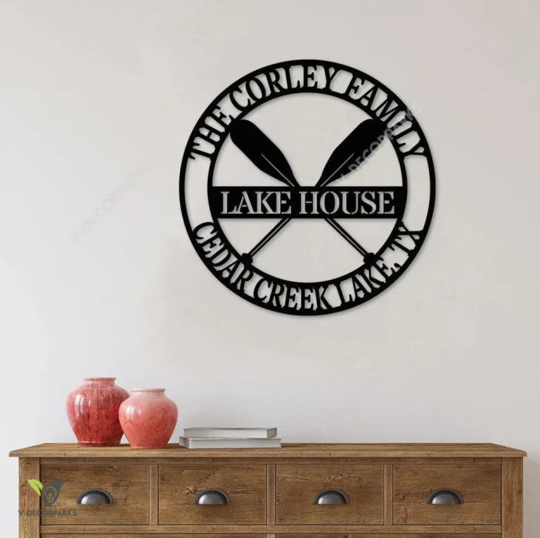 Lake House Signs Outdoor Personalized, Lake House Decor, Lake House Outdoor Sign, Lake Metal Art, Lake Life Sign Lake House Sign