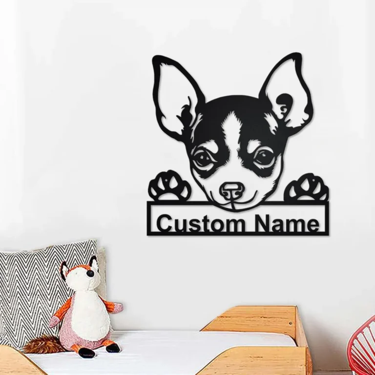 Personalized Chihuahua Dog Metal Sign | Chihuahua Dog Metal Wall Art | Dog Metal Sign| Chihuahua Dog Gift | Chihuahua Dog Lover Gift