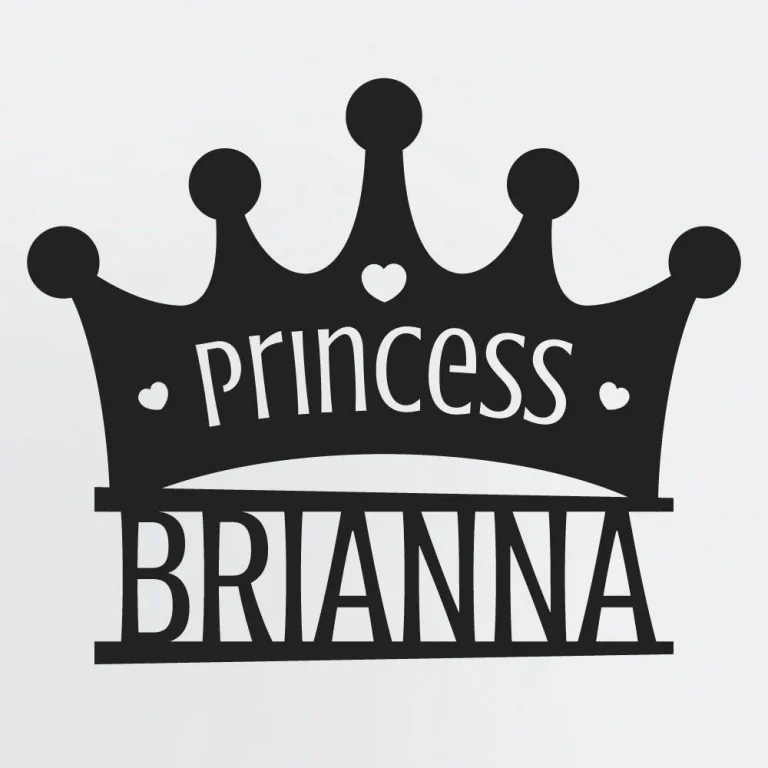 Personalized Princess Crown Metal Wall Art, Sign For Daughter, Royal Themed, Kid Room Decor, Gift For Your Princess, Custom Name, Wall Signs