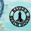 Lighthouse Sign - Light House Custom Metal Sign - Lighthouse Metal Sign - Nautical Sign - Beach House Sign - Lake House Gifts - Metal Sign