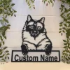 Personalized Siamese Cat Metal Sign Art, Custom Siamese Cat Metal Sign, Fathers Day Gift, Pets Gift, Birthday Gift