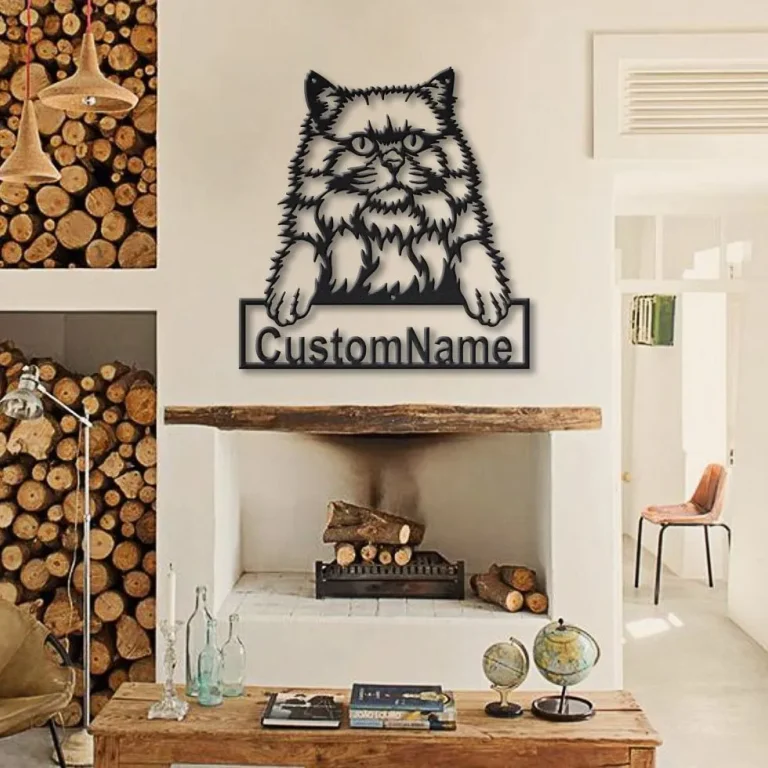 Personalized British Longhair Cat Metal Sign Art, Custom British Longhair Cat Metal Sign, Fathers Day Gift, Pets Gift, Birthday Gift