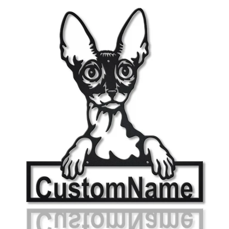 Personalized Cornish Rex Cat Metal Sign Art, Custom Cornish Rex Cat Metal Sign, Fathers Day Gift, Pets Gift, Birthday Gift