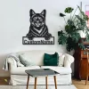 Personalized Domestic Cat Metal Sign Art, Custom Domestic Cat Metal Sign, Father's Day Gift, Pets Gift, Birthday Gift