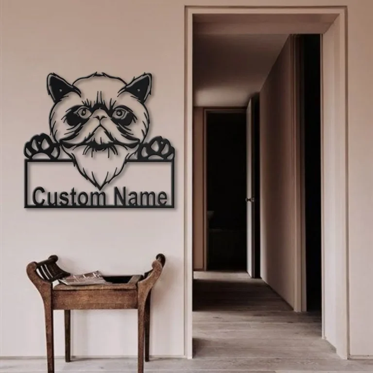 Personalized Himalayan Cat Metal Sign Art, Custom Himalayan Cat Metal Sign, Fathers Day Gift, Pets Gift, Birthday Gift