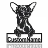 Personalized Oriental Shorthair Cat Metal Sign Art, Custom Oriental Shorthair Cat Metal Sign, Animal Gift, Pets Gift, Birthday Gift