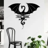 Personalized Dragon Metal Wall Art, Sign For Home, Dragon Signs, Got Metal Sign, Housewarming Gift, House Decor