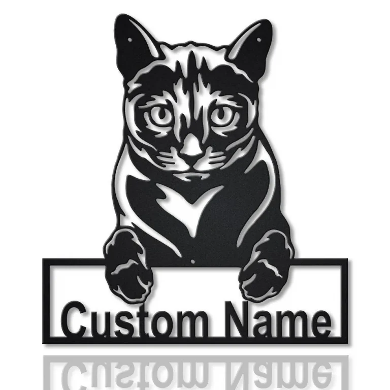 Personalized Russian Blue Cat Metal Sign Art, Custom Russian Blue Cat Metal Sign, Animal Gift, Pets Gift, Birthday Gift