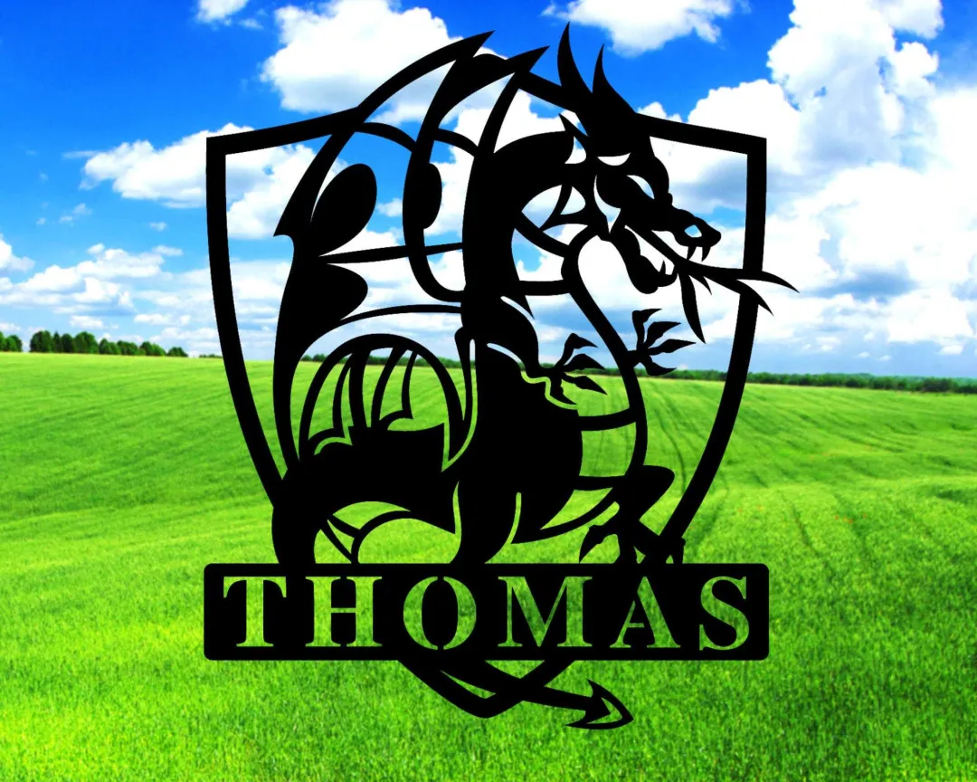 il_fullxfull.3234520361_alnc_1024x1024_2x_5b30b6cf-d78e-4d6e-9b69-5b26bb288fde.webp Dragon Metal Wall Art, Dragon Wall Decor, Dragon Nursery Decor, Boys Room, Dragon Metal Sign, Personalized Dragon Sign, Dragon Name Sign