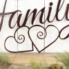 Family Metal Sign, Metal Wall Art, Family Sign, Metal Wall Decor, Hearts, Family Wall Art, Wall Hanging, Metal Sign