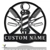 Personalized Barber Hair Stylist Metal Sign Art, Custom Hair Stylist Monogram Metal Sign, Hair Stylist Gifts, Job Gift, Hair Salon Gift