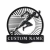 Personalized Running Monogram Metal Sign Art, Custom Running Sport Metal Sign, Hobbie Gifts, Sport Gift, Birthday Gift