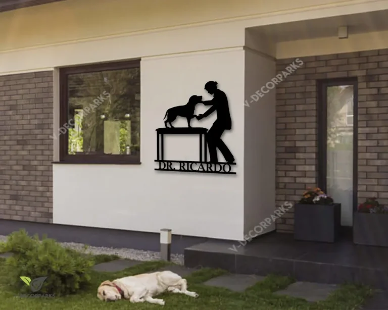Personalized Veterinary Metal Sign, Veterinary Sign, Veterinary Gift, Veterinarian Gift, Gift For Vet, Animal Lover Gift, Custom Vet Sign