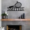 Personalized Tennis Metal Wall, Metal Sports Decor, Gift For Tennis Lover, Tennis Clothes Metal Signs, Custom Name Signs, Sign For House