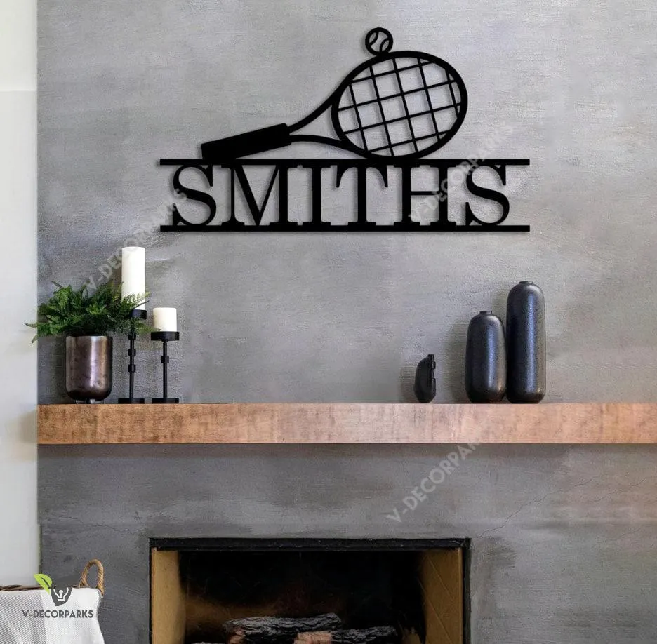 il_fullxfull.3247490231_jeh2_f21895f6-c029-4668-93c3-3ef7e5b91429.webp Personalized Tennis Metal Wall, Metal Sports Decor, Gift For Tennis Lover, Tennis Clothes Metal Signs, Custom Name Signs, Sign For House