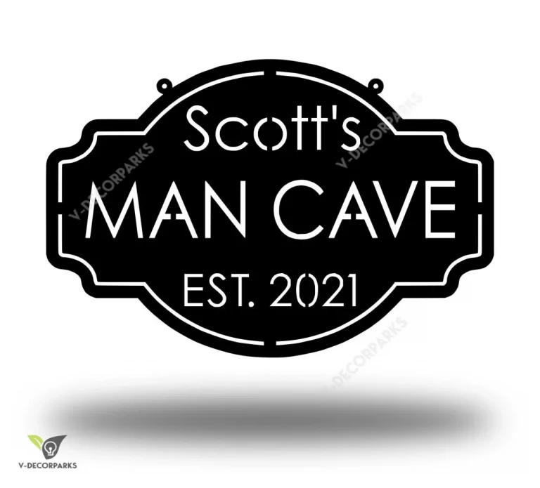 Personalized Metal Man Cave Sign, Man Cave Decor, Man Cave Metal Signs, Mancave Sign, Personalized Man Cave Sign Metal, Custom Man Cave Sign