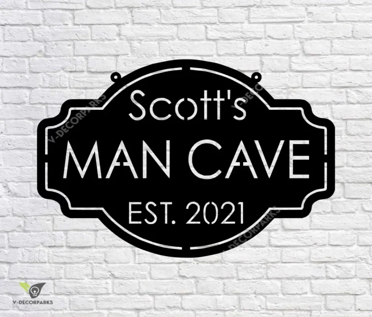 Personalized Metal Man Cave Sign, Man Cave Decor, Man Cave Metal Signs, Mancave Sign, Personalized Man Cave Sign Metal, Custom Man Cave Sign