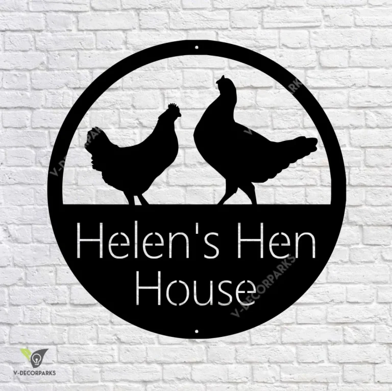 Personalized Hen House Sign, Hen House Coop Sign, Our Little Coop Sign Metal Sign, Metal Chicken Coop Sign, Custom Chicken Coop Sign, Chicks