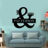 Custom Metal Mr & Mrs Sign - Custom Family Sign - Metal Wall Art - Housewarming - Christmas Gift - Farmhouse Decor - Family Name Sign