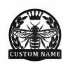 Personalized Queen Bee Metal Sign, Queen Bee Metal Wall Art, Queen Bee Metal Wall Decor, Honey Bee Lover Gift, Custom Honey Bee