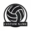 Personalized Volleyball Metal Sign, Volleyball Metal Wall Art, Volleyball Metal Wall Decor, Volleyball Lover, Custom Volleyball