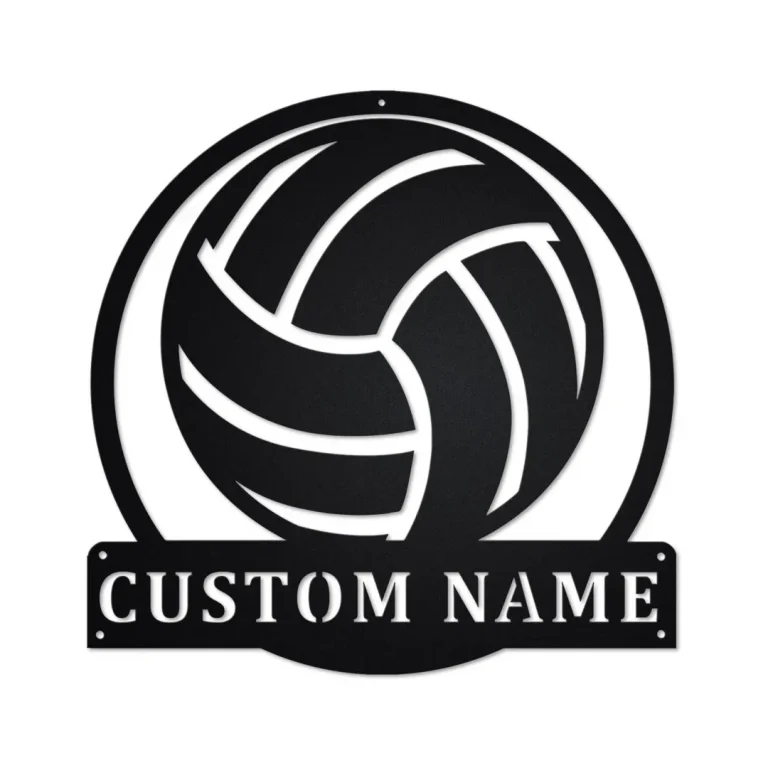 Personalized Volleyball Metal Sign, Volleyball Metal Wall Art, Volleyball Metal Wall Decor, Volleyball Lover, Custom Volleyball