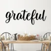 Grateful Metal Word Art, Kembara Script Word Art, Indoor Outdoor Grateful Metal Sign, Metal Wall Art, Farmhouse Decor, Grateful Word