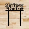 Sunflower Garden, Metal Sign, Cut Metal Sign, Wall Metal Sign