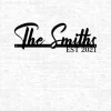Personalized Family Name Sign, Metal Last Name Sign, Family Established Sign, Metal Family Name Sign, Metal Wall Decor, Wedding Gift