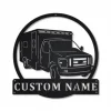 Personalized Ambulance Driver Metal Sign Art, Custom Ambulance Driver Monogram Metal Sign, Driver Gifts, Job Gift, Decor Decoration