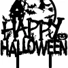 Spooky Happy Halloween Sign Cut Metal Sign