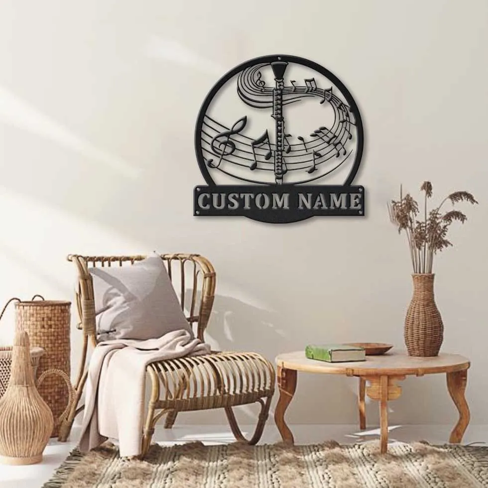 il_fullxfull.3262775447_3fmz.webp Personalized Clarinet Music Metal Sign Art, Custom Clarinet Music Metal Sign, Clarinet Gifts For Men, Clarinet Gift, Music Gift